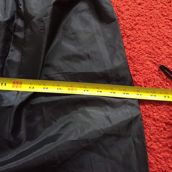 vintage 80s black half slip handmade - Picture 4 of 5